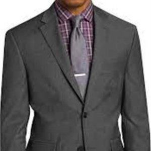 NEW Kenneth Cole Modern Fit Grey Bone Suit 36R grey